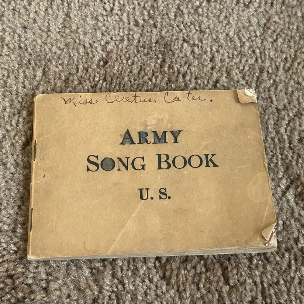 Vintage Army Song Book 1918